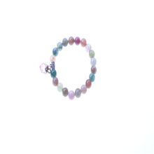 wholesale handmade beautiful 81mm*5.5cm agate & rose quartz bracelet with customized logo